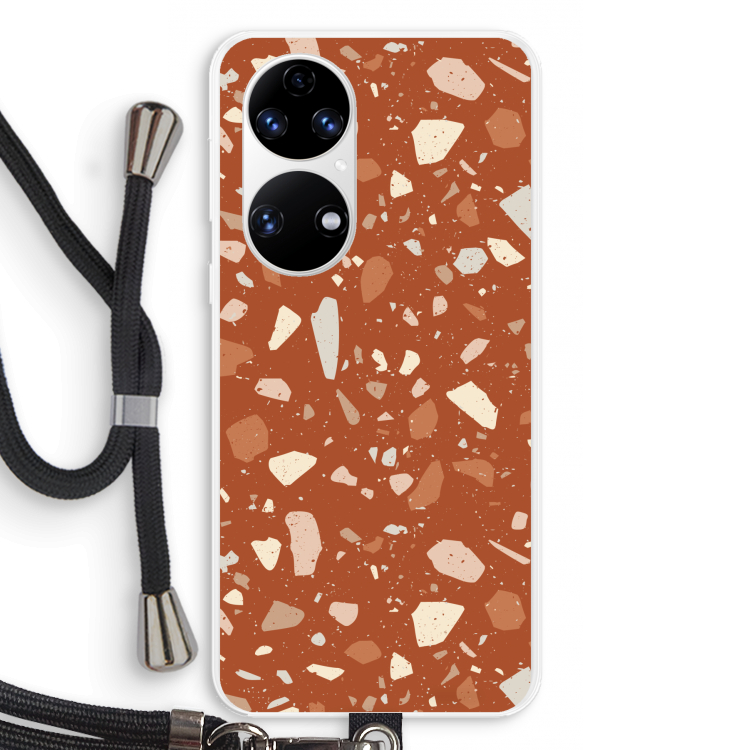 Terrazzo N°22: Huawei P50 Transparant Hoesje met koord