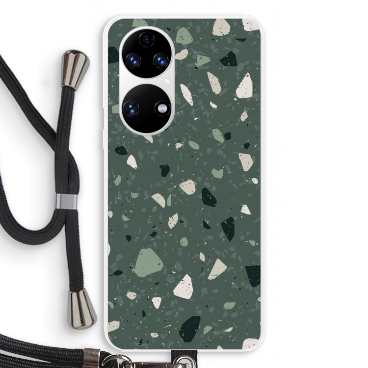 Terrazzo N°19: Huawei P50 Transparant Hoesje met koord