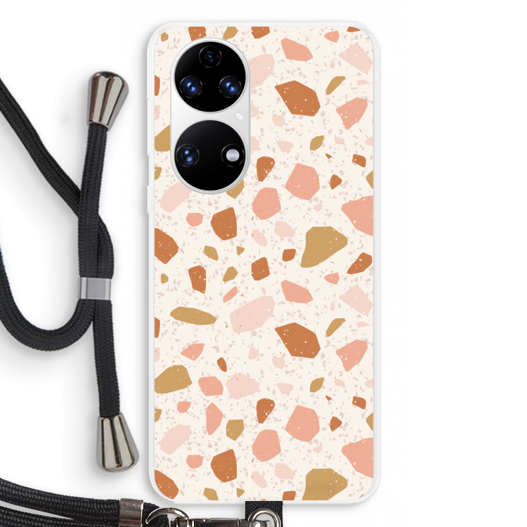 Terrazzo N°18: Huawei P50 Transparant Hoesje met koord