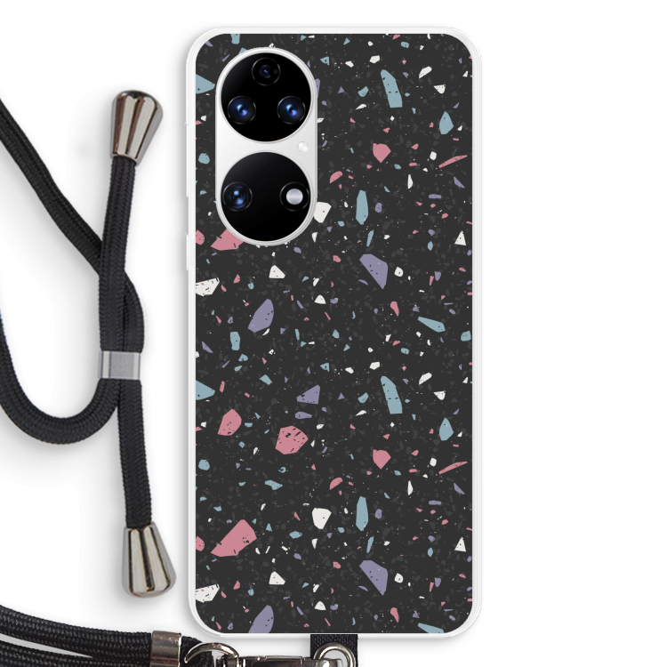 Terrazzo N°16: Huawei P50 Transparant Hoesje met koord