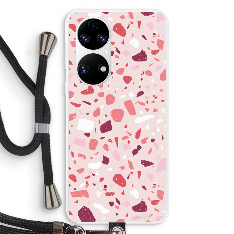 Terrazzo N°15: Huawei P50 Transparant Hoesje met koord