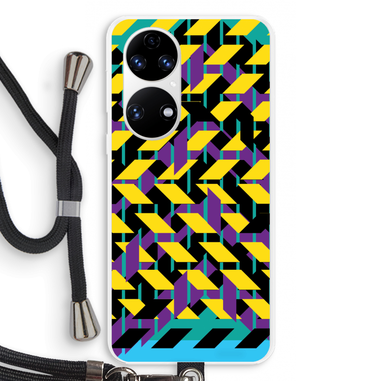 Skew Bee 3: Huawei P50 Transparant Hoesje met koord