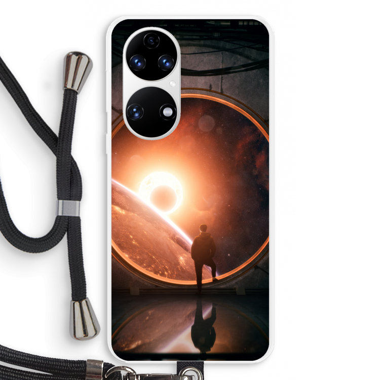 Ephemeral: Huawei P50 Transparant Hoesje met koord