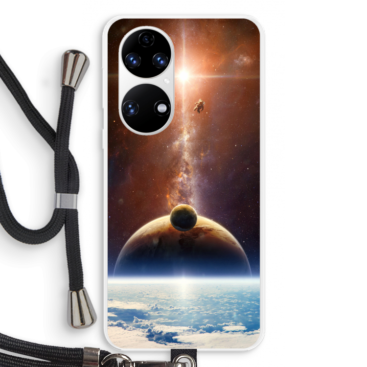 Omicron 2019: Huawei P50 Transparant Hoesje met koord