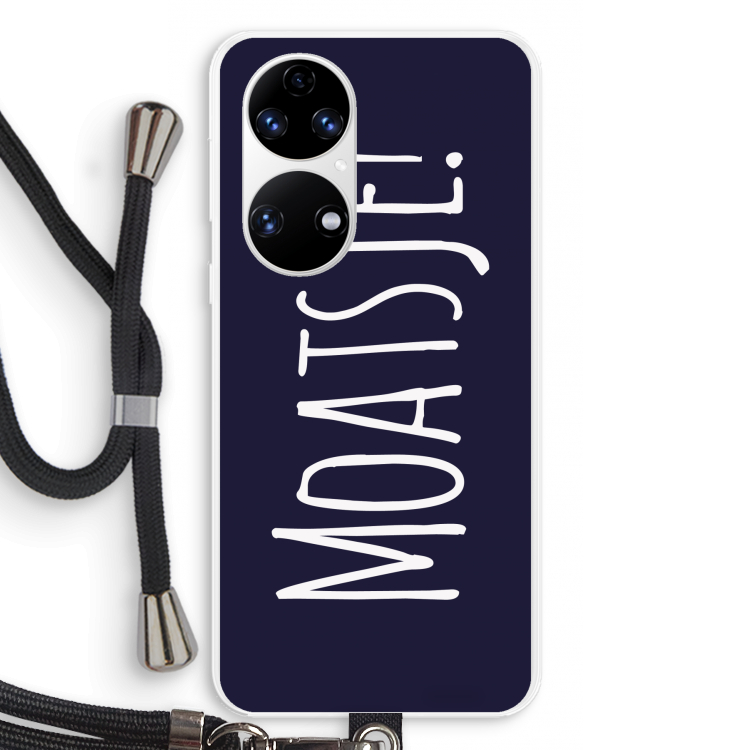 Moatsje!: Huawei P50 Transparant Hoesje met koord