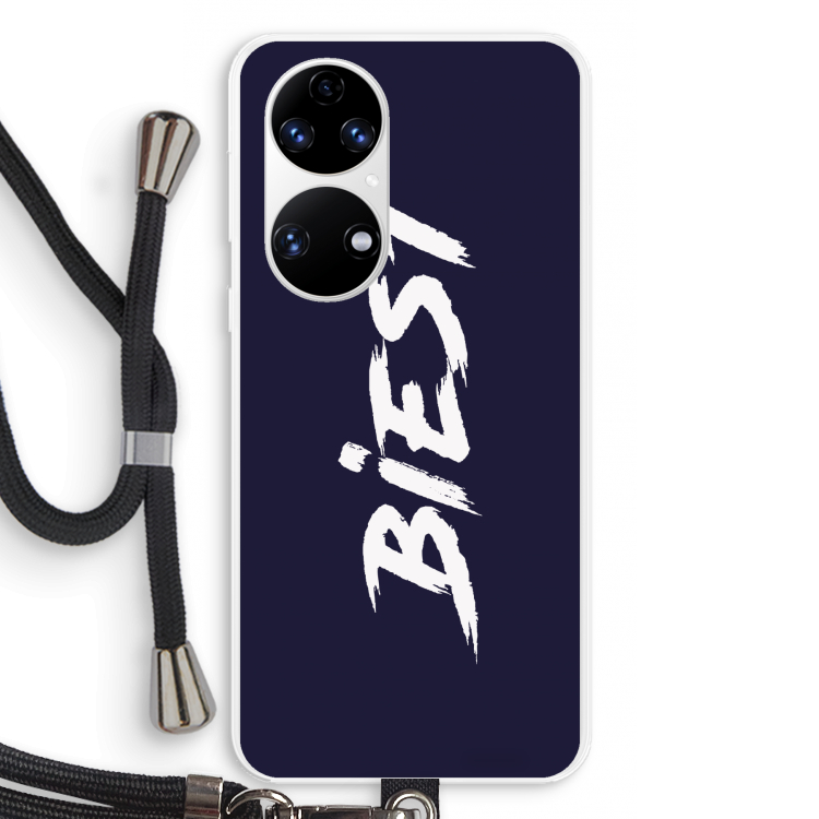 Biest: Huawei P50 Transparant Hoesje met koord