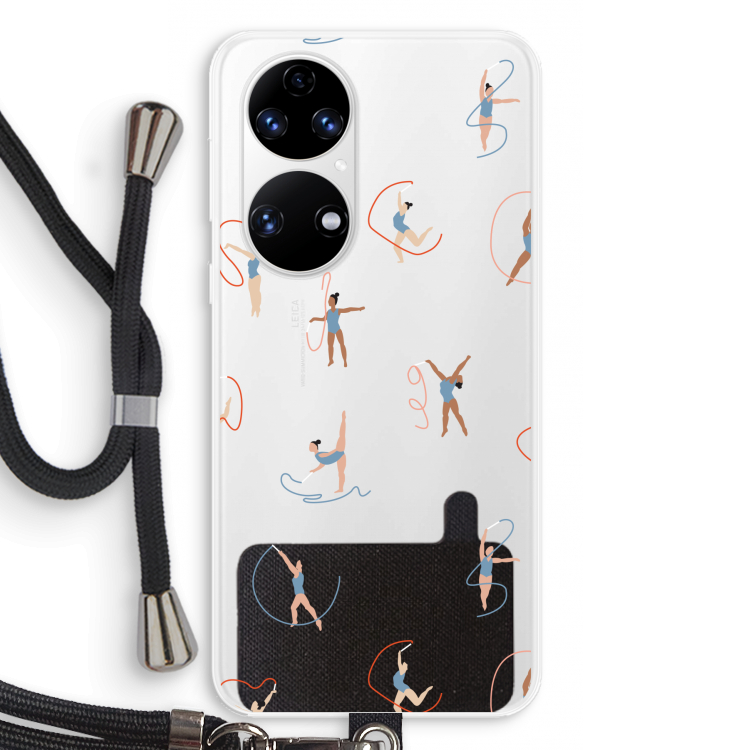 Dancing #3: Huawei P50 Transparant Hoesje met koord