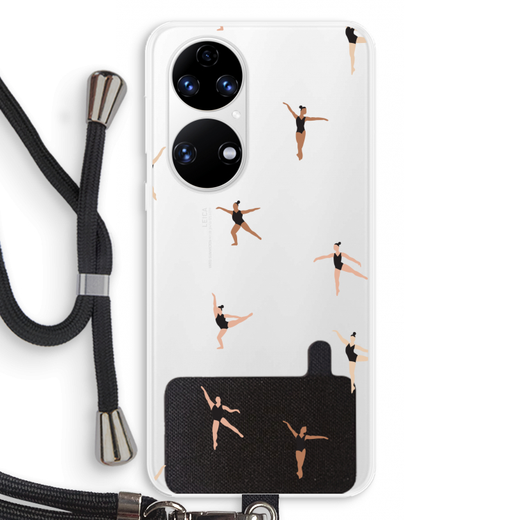 Dancing #1: Huawei P50 Transparant Hoesje met koord