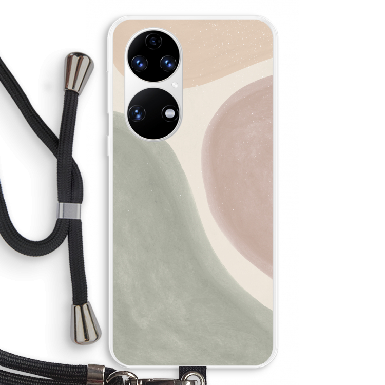 Geo #6: Huawei P50 Transparant Hoesje met koord