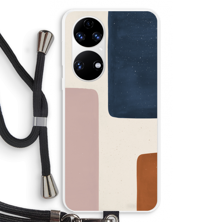 Geo #5: Huawei P50 Transparant Hoesje met koord