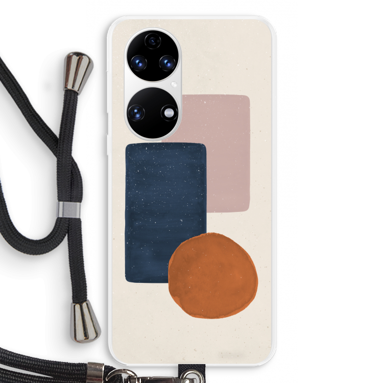 Geo #3: Huawei P50 Transparant Hoesje met koord