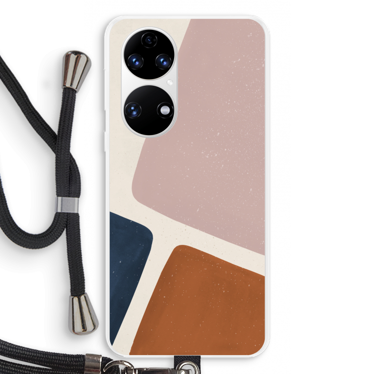 Geo #2: Huawei P50 Transparant Hoesje met koord