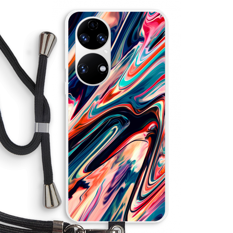 Quantum Being: Huawei P50 Transparant Hoesje met koord