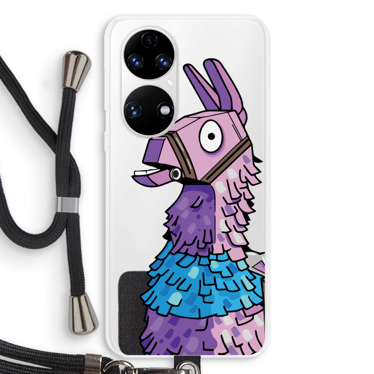 Lama: Huawei P50 Transparant Hoesje met koord