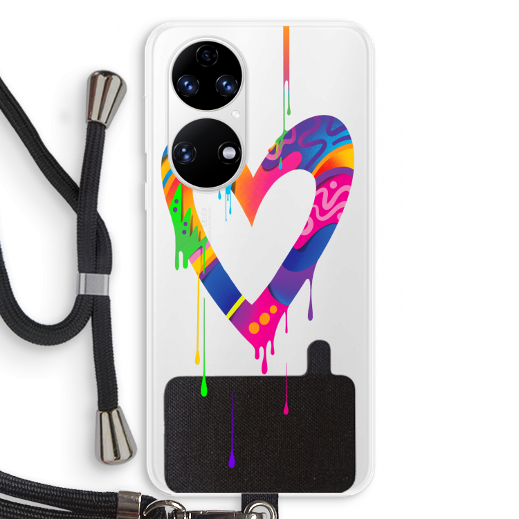 Melts My Heart: Huawei P50 Transparant Hoesje met koord