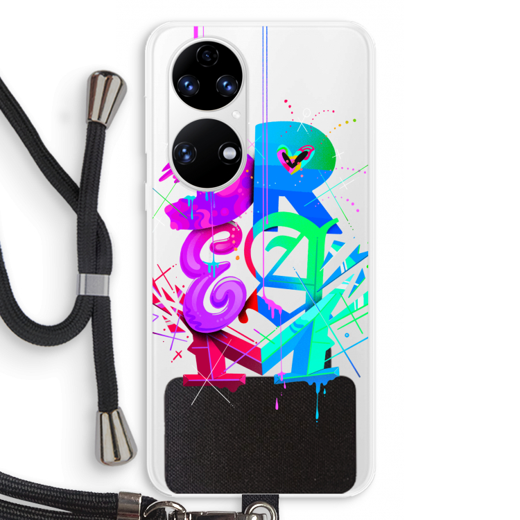 Dream: Huawei P50 Transparant Hoesje met koord