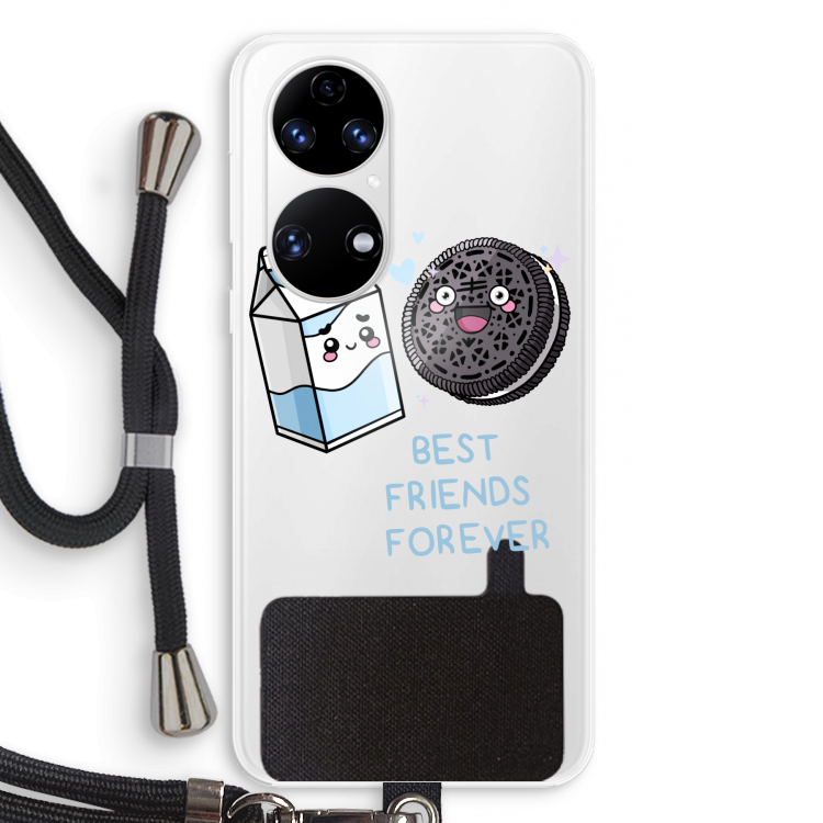 Best Friend Forever: Huawei P50 Transparant Hoesje met koord