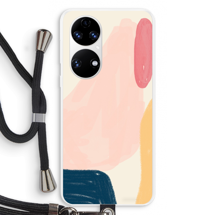 Saturday Flow: Huawei P50 Transparant Hoesje met koord