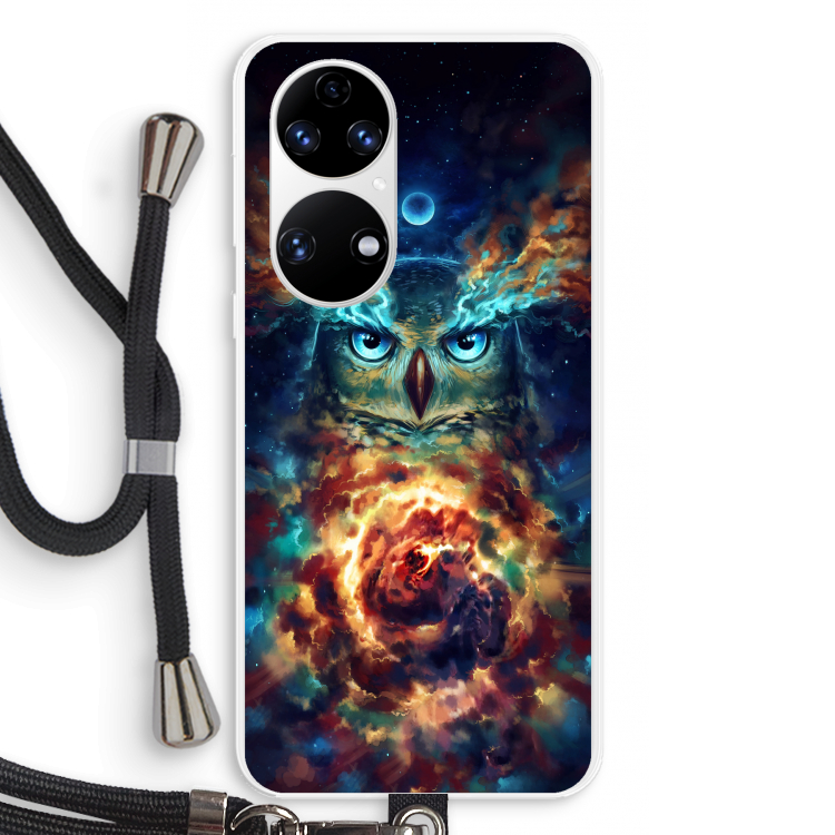Aurowla: Huawei P50 Transparant Hoesje met koord