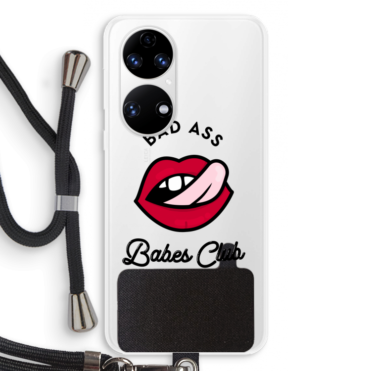 Badass Babes Club: Huawei P50 Transparant Hoesje met koord