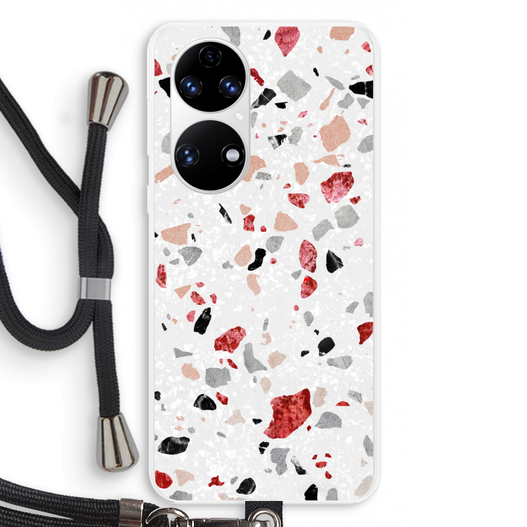 Terrazzo N°12: Huawei P50 Transparant Hoesje met koord