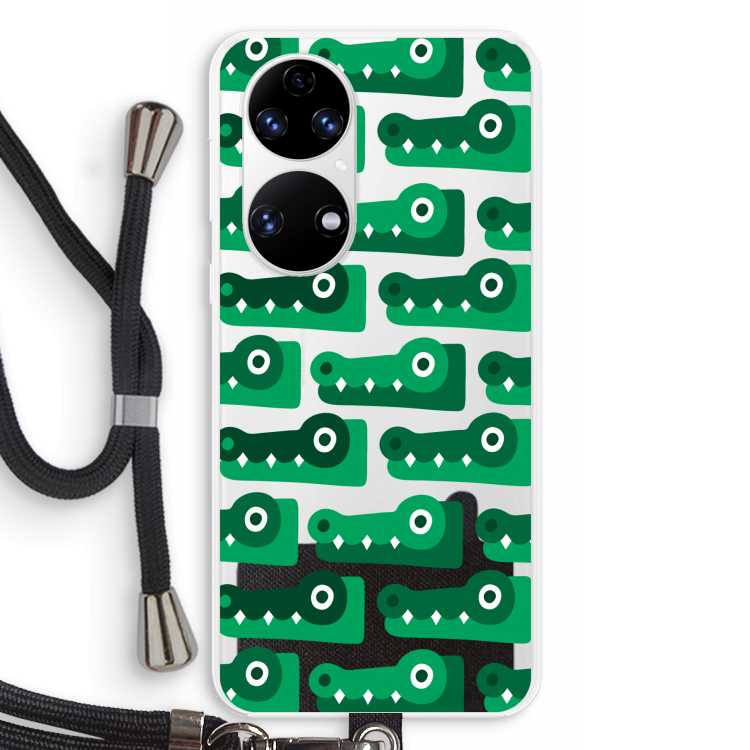 Crocs: Huawei P50 Transparant Hoesje met koord
