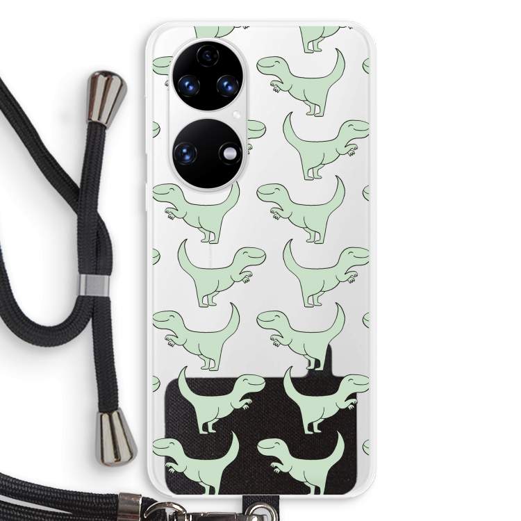 Dinos: Huawei P50 Transparant Hoesje met koord