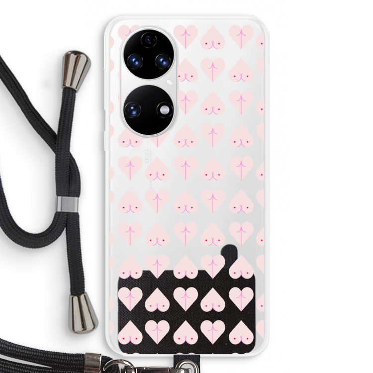 Ass 'n Titties: Huawei P50 Transparant Hoesje met koord