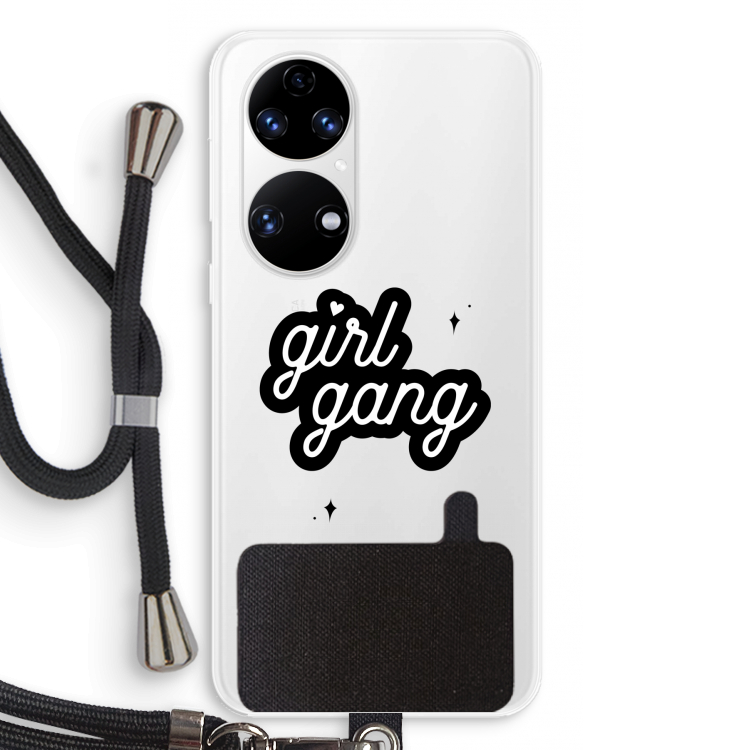 Girl Gang: Huawei P50 Transparant Hoesje met koord