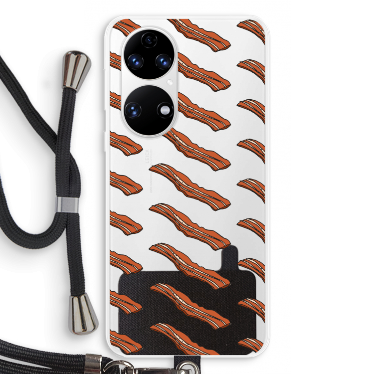 Bacon to my eggs #2: Huawei P50 Transparant Hoesje met koord