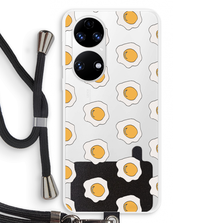 Bacon to my eggs #1: Huawei P50 Transparant Hoesje met koord
