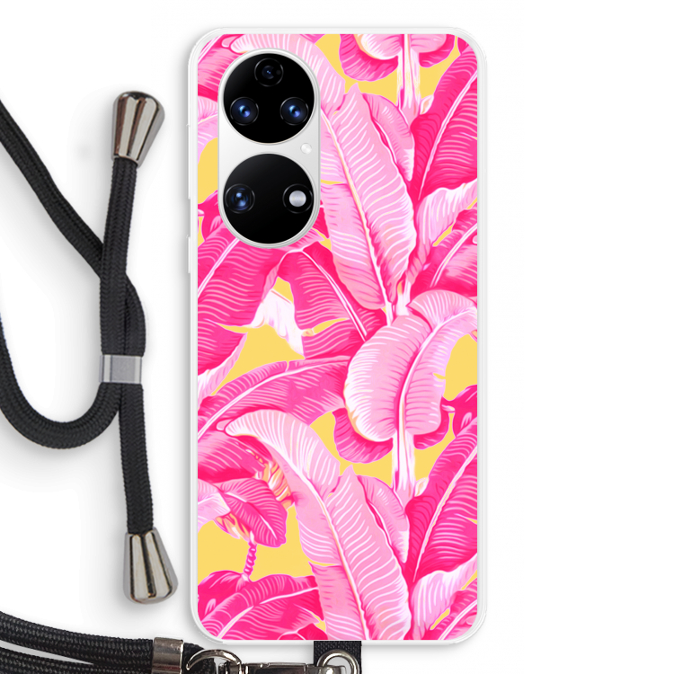 Pink Banana: Huawei P50 Transparant Hoesje met koord