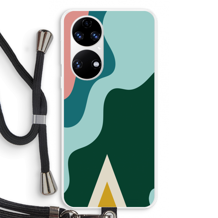 Noor B: Huawei P50 Transparant Hoesje met koord