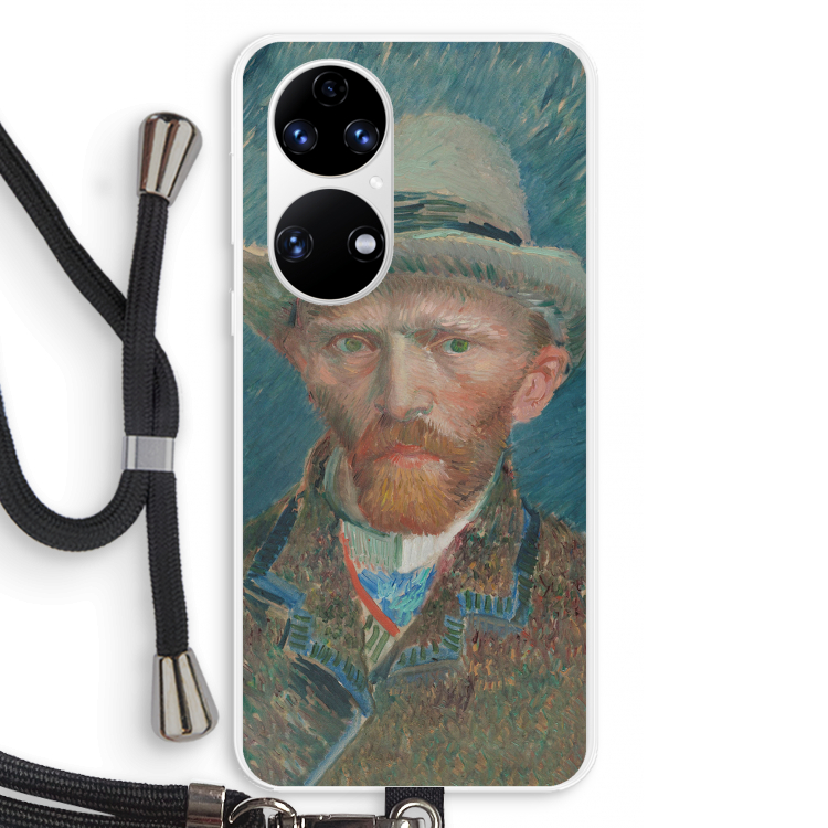 Van Gogh: Huawei P50 Transparant Hoesje met koord