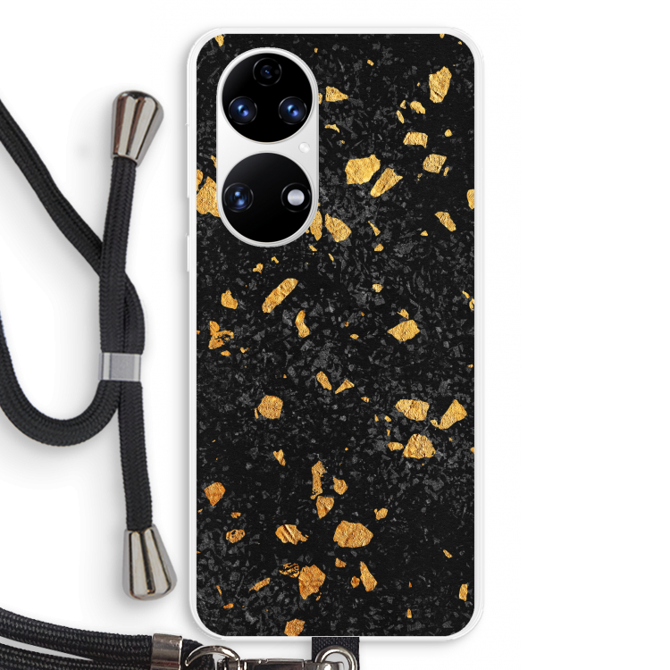 Terrazzo N°7: Huawei P50 Transparant Hoesje met koord