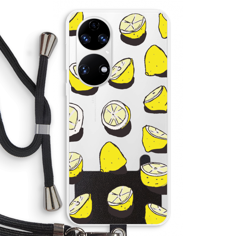 When Life Gives You Lemons...: Huawei P50 Transparant Hoesje met koord