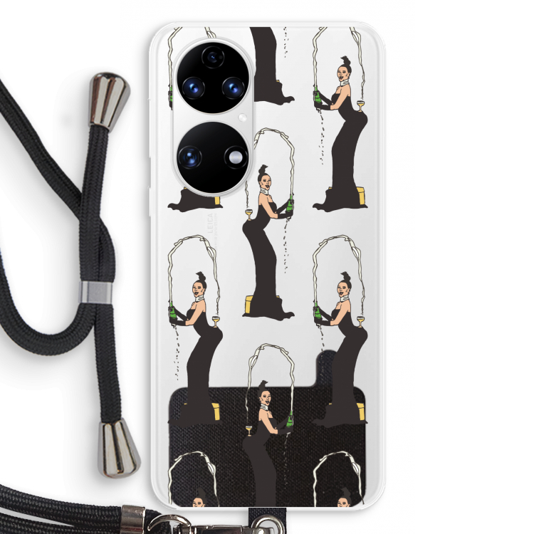 Pop Some Kim: Huawei P50 Transparant Hoesje met koord