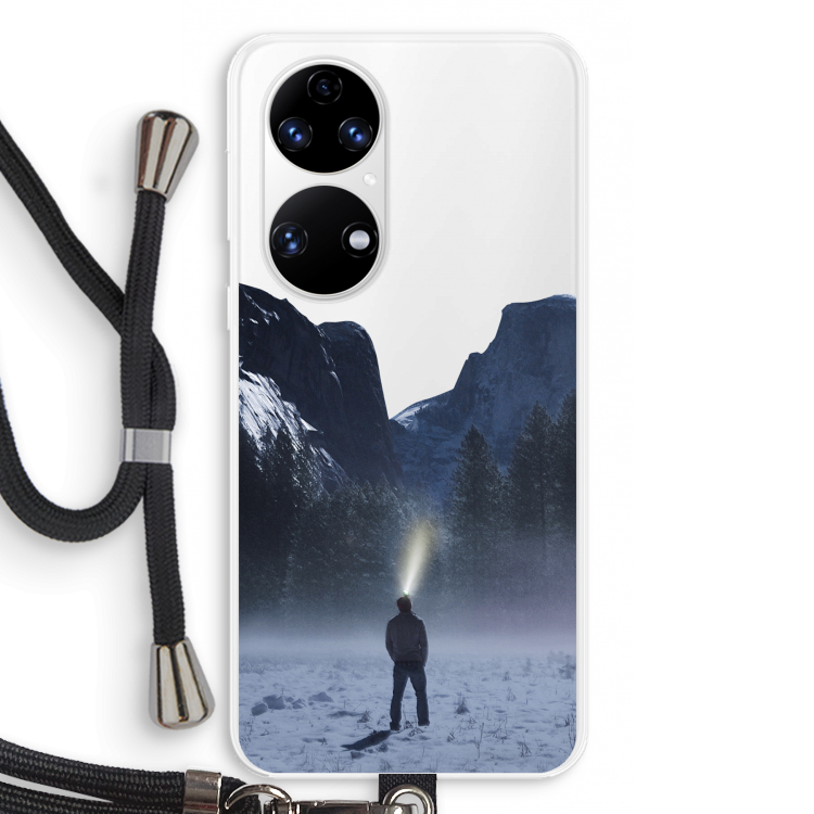 Wanderlust: Huawei P50 Transparant Hoesje met koord