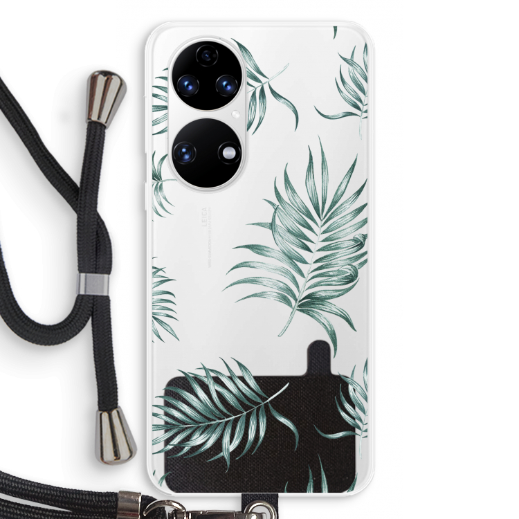 Simple leaves: Huawei P50 Transparant Hoesje met koord