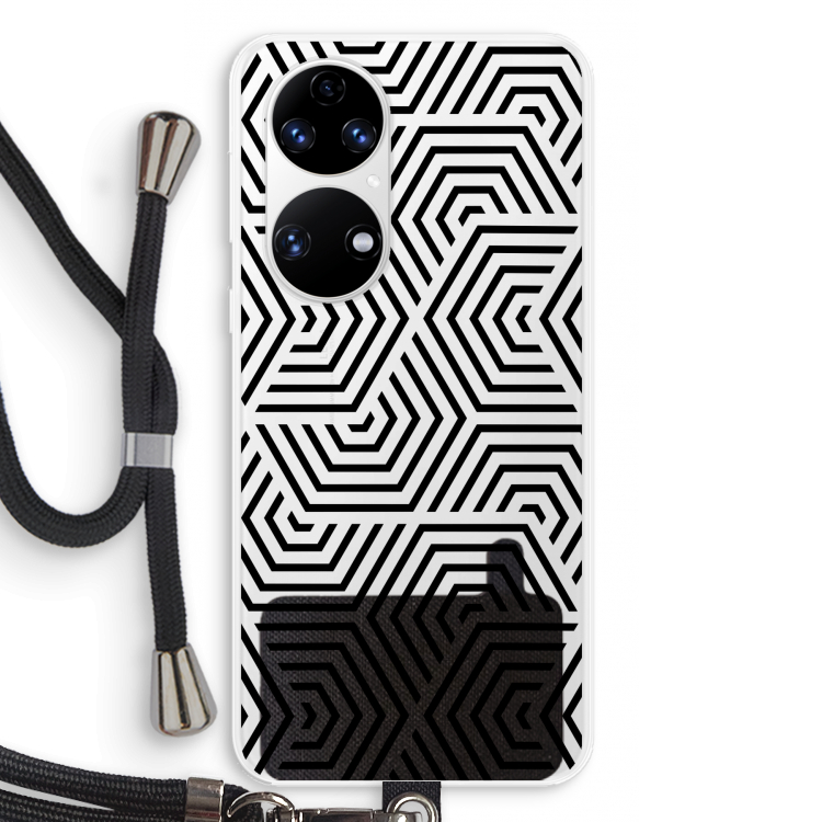 Magic pattern: Huawei P50 Transparant Hoesje met koord