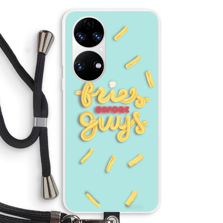 Always fries: Huawei P50 Transparant Hoesje met koord