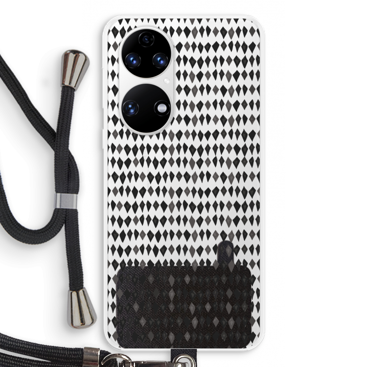 Crazy shapes: Huawei P50 Transparant Hoesje met koord