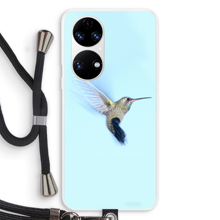 Kolibri: Huawei P50 Transparant Hoesje met koord