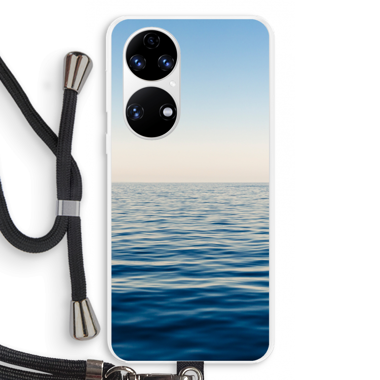 Water horizon: Huawei P50 Transparant Hoesje met koord