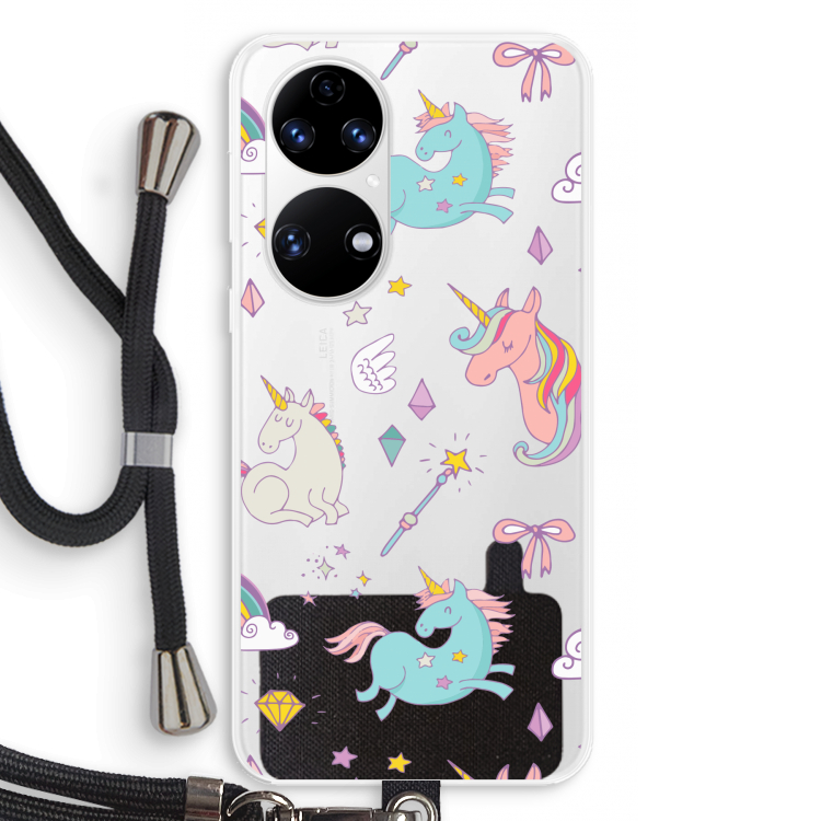 Fantasiewereld: Huawei P50 Transparant Hoesje met koord