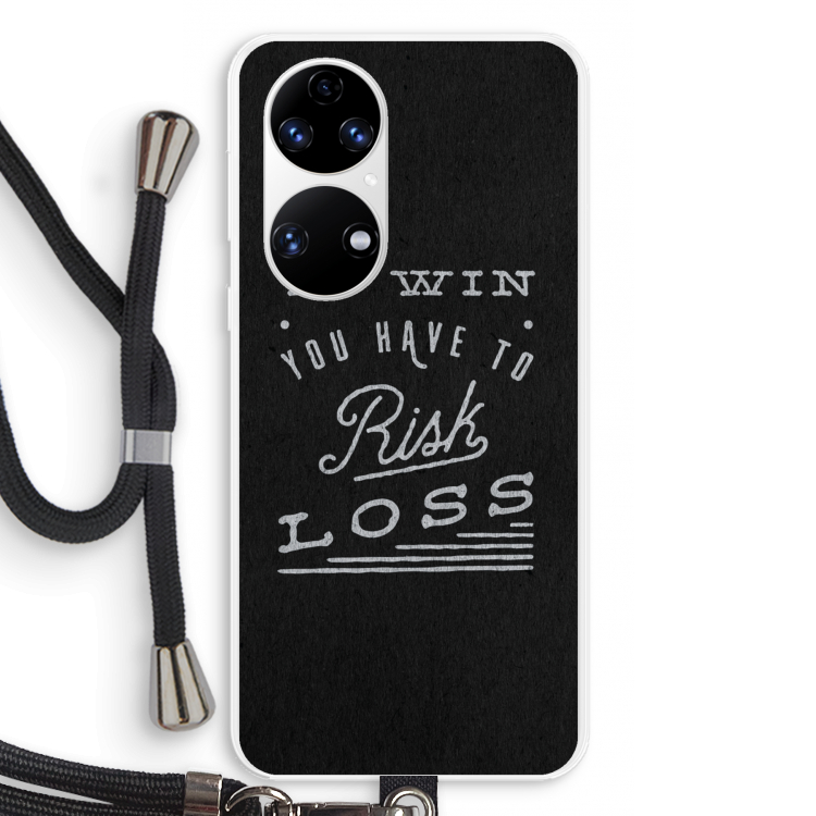 Risk loss: Huawei P50 Transparant Hoesje met koord