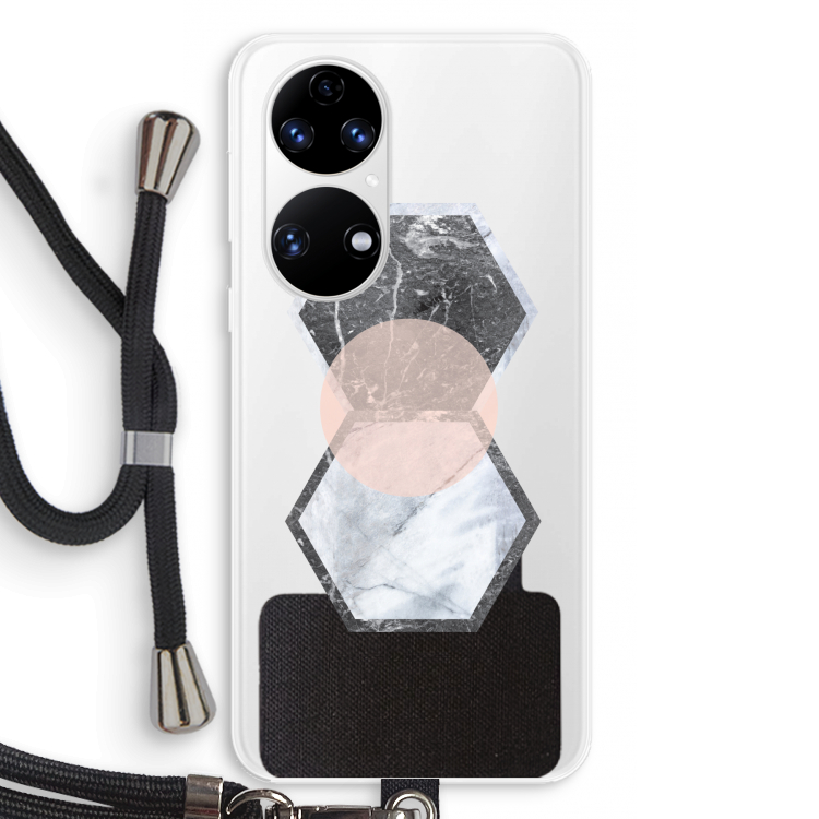 Creatieve toets: Huawei P50 Transparant Hoesje met koord