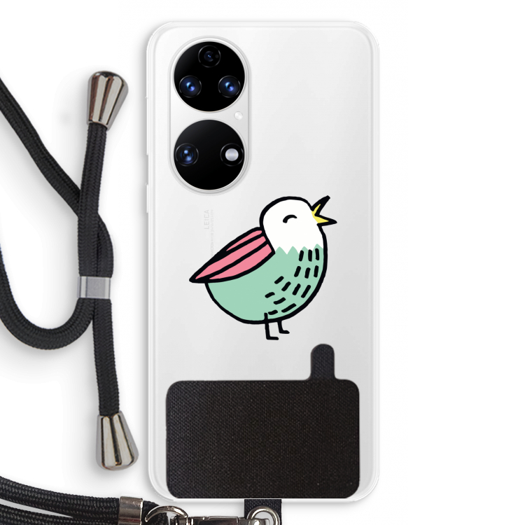 Birdy: Huawei P50 Transparant Hoesje met koord