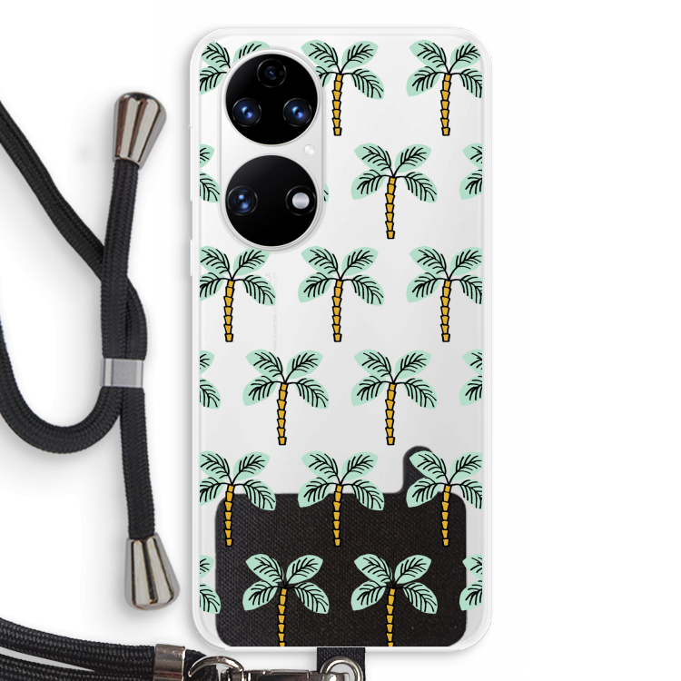 Paradise: Huawei P50 Transparant Hoesje met koord