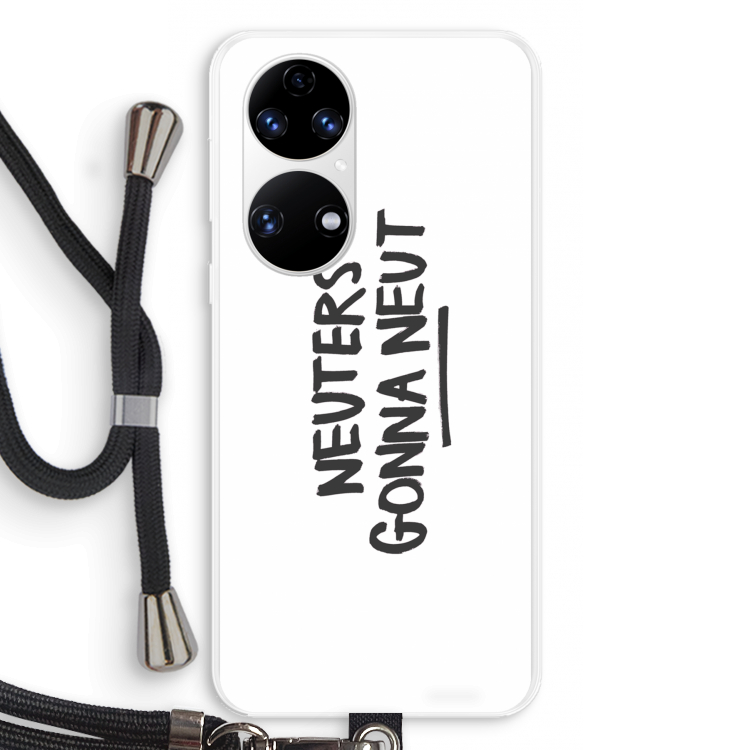Neuters: Huawei P50 Transparant Hoesje met koord